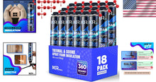 Load image into Gallery viewer, Expanding Foam Insulation Sealant - 18 Pack High-Density for Soundproofing