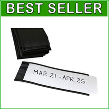 Load image into Gallery viewer, 25-Pack 3x8 Inch Magnetic 'C' Channel Label Holders for Efficient Organization