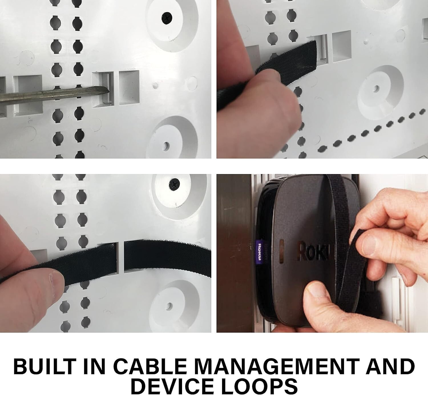 9 Inch In-Wall Enclosure for TVs - Matte White Dual-Purpose Media Storage Box