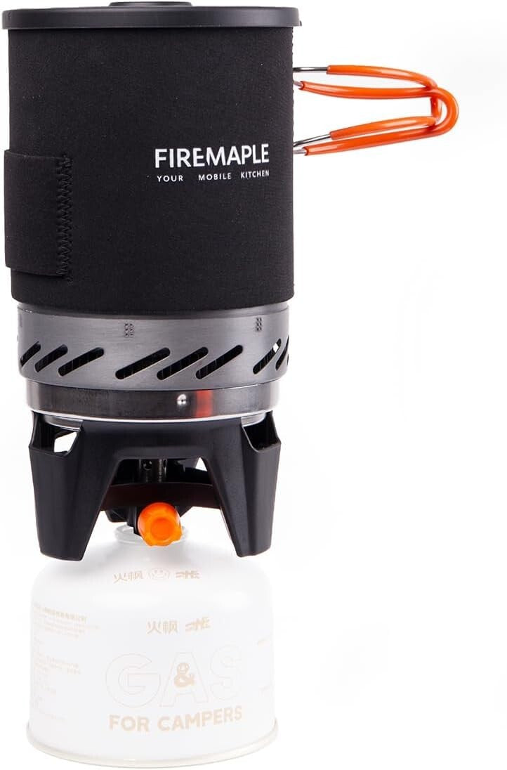 High-Efficiency Camping Stove with Integrated Cook Pot - Ideal for Adventures