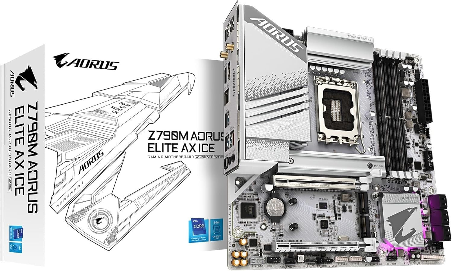 LGA 1700 Intel Z790 M-ATX Motherboard with Triple M.2 & PCIe 5.0 Connectivity
