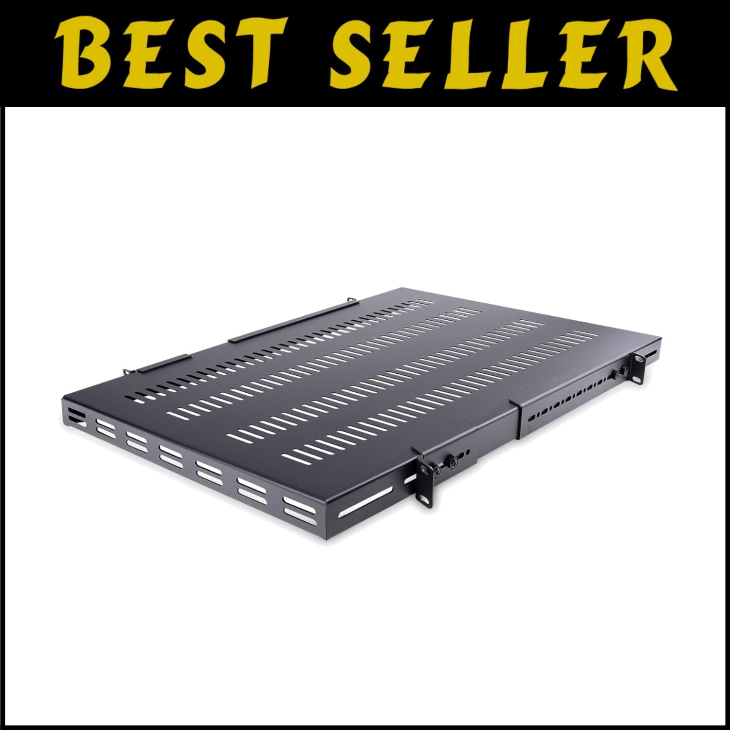 Universal 19” Rack Mount Shelf with Adjustable Depth - Durable 330lbs Support