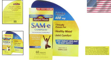 Load image into Gallery viewer, 60 Count SAM-e Complete 400 mg Tablets for Enhanced Mood &amp; Joint Health