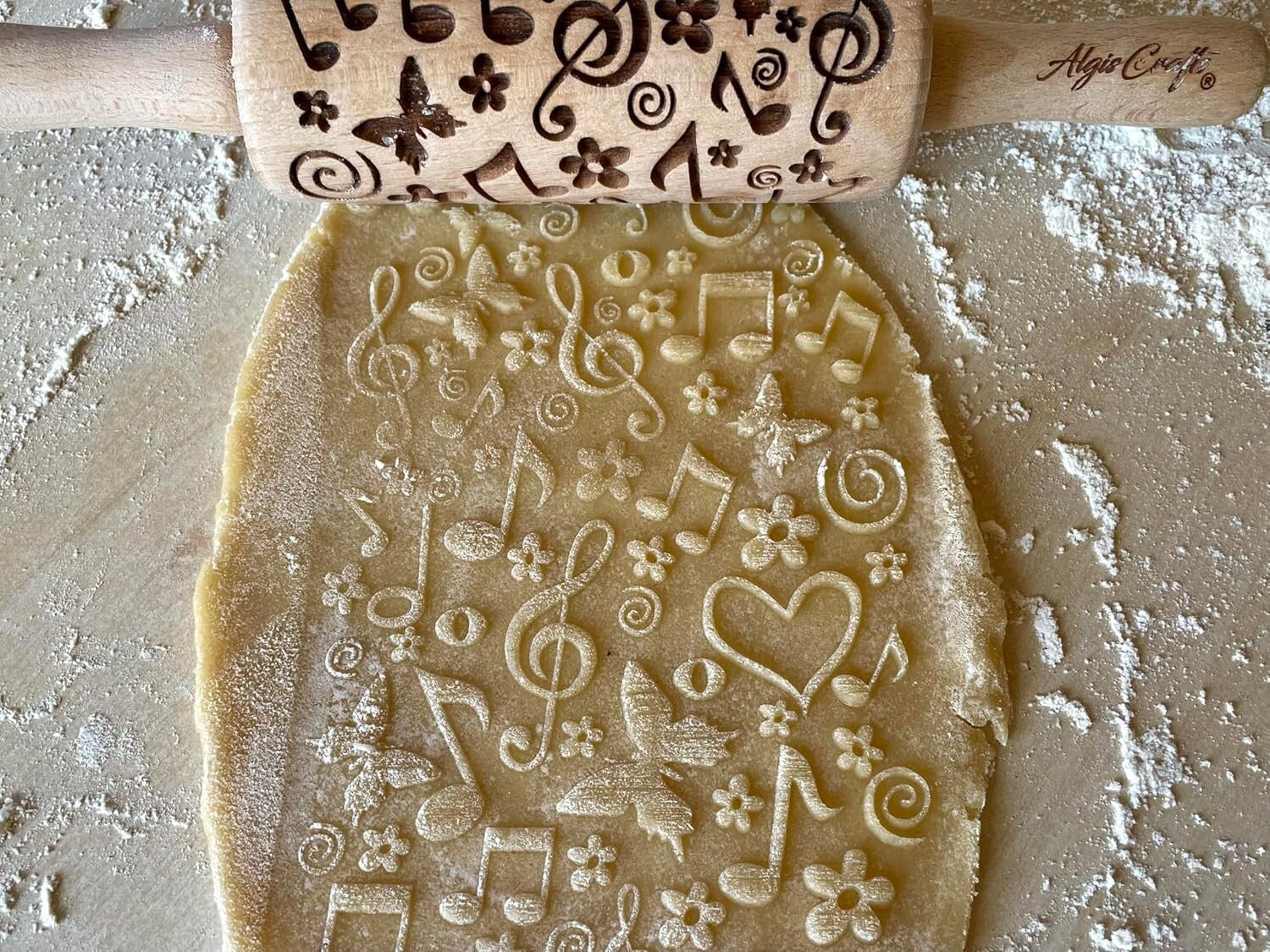 SUMMER 3 Kid Rolling Pin Set - Engraved Mini Baking Tools for Creativity