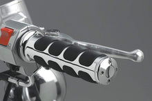 Load image into Gallery viewer, Premium ISO Handlebar Grips for Throttle and Clutch - Chrome 1" Universal Fit