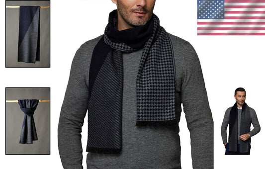 Gentlemen’s 100% Mulberry Silk Scarf - Luxurious, Brushed Softness, Gift-Boxed