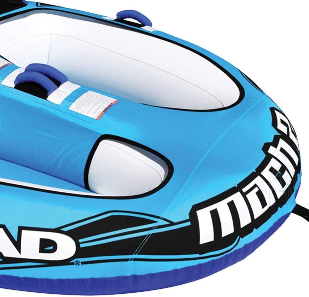 Nylon Water Sports Towable Tube for 1-2 Boat Riders - Easy Setup