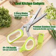 Load image into Gallery viewer, Multipurpose Kitchen Shears &amp; Herb Scissors Set – Professional Grade in Burgundy