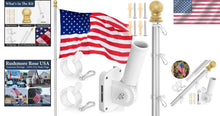 Load image into Gallery viewer, Durable 6FT Flagpole with Heavy-Duty 3x5 American Flag for Outdoor Display