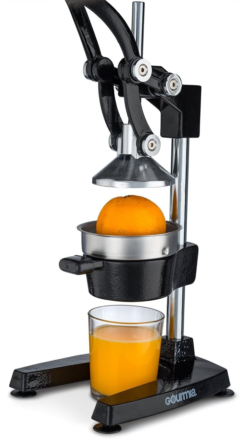 Cast Iron Citrus Juicer with Non-Skid Base - Ideal for Home and Commercial Use