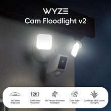 Load image into Gallery viewer, Advanced Floodlight Camera: 2800 Lumens, 2K Resolution &amp; Custom Motion Zones