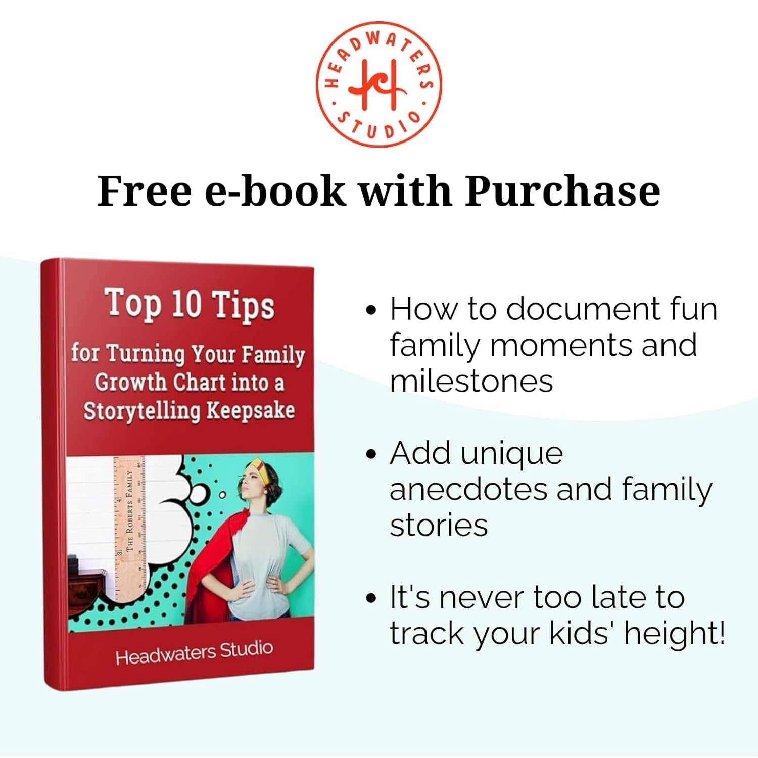 Durable 63" Wooden Growth Chart for Kids – Rustic Height Measurement Chart