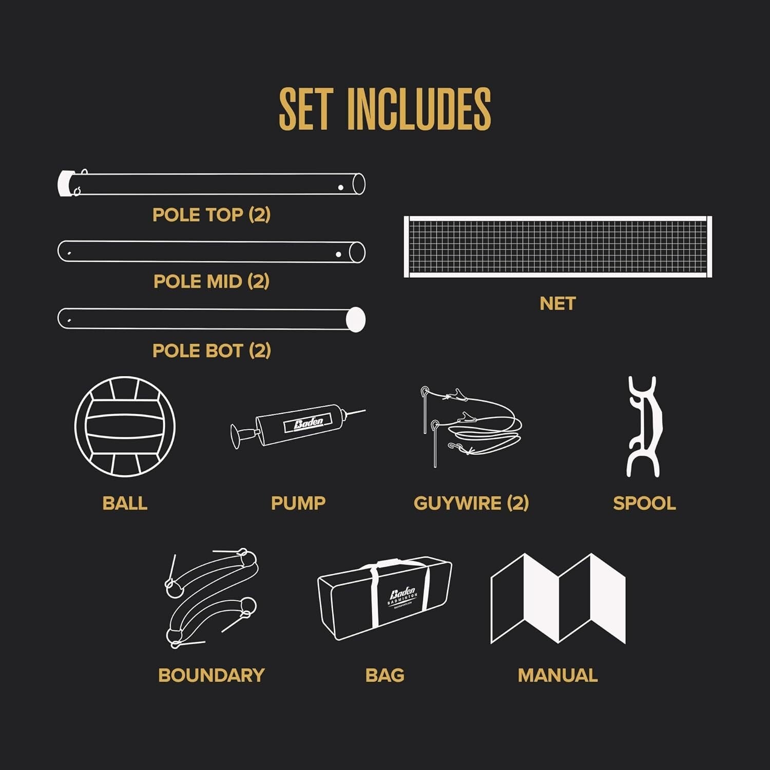 Weather-Resistant Backyard Volleyball Set with Toddler-Safe Poles & Accessories