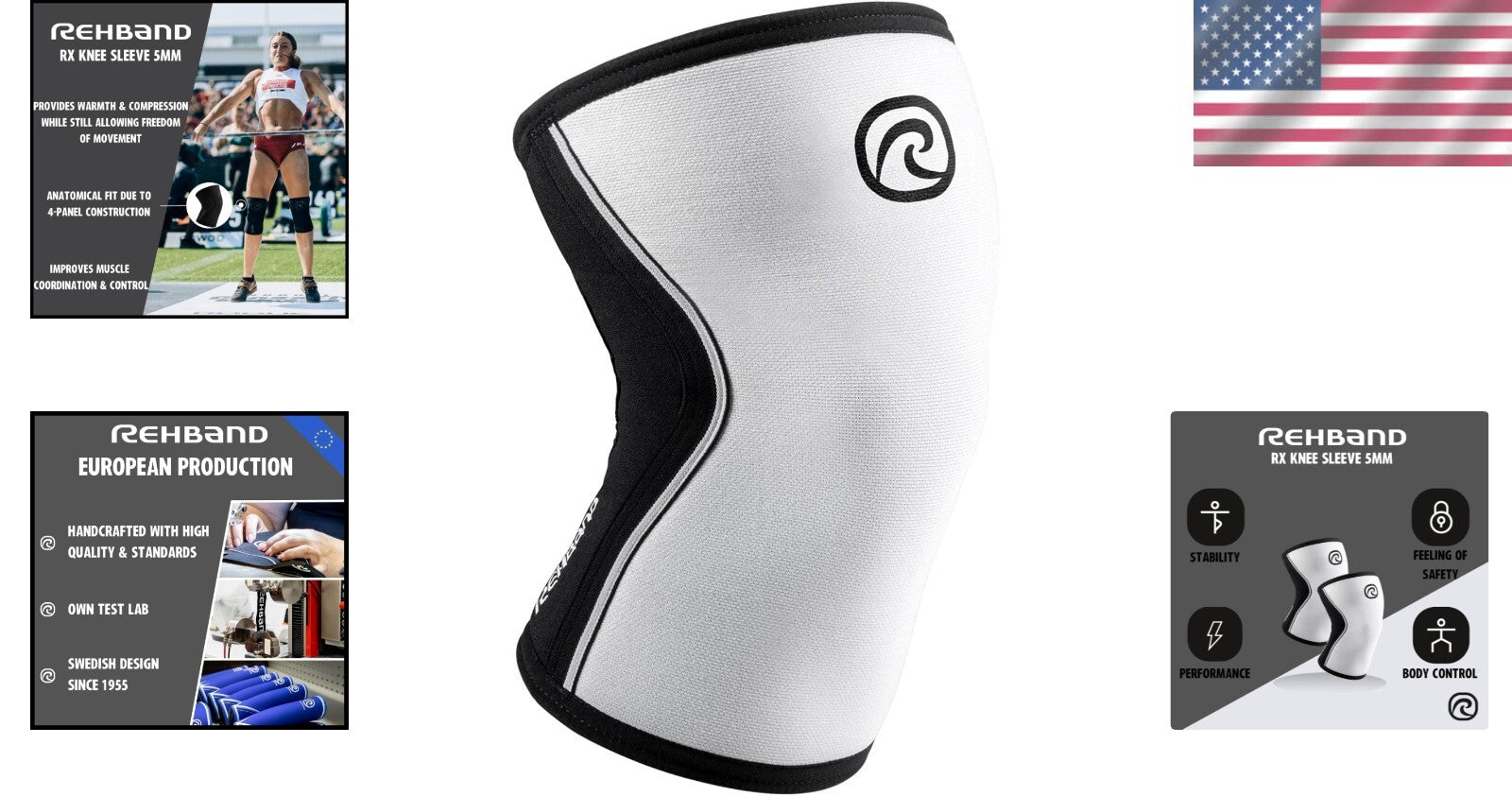 5mm Neoprene Knee Sleeves - Durable Support for Powerlifting & Cross-Training
