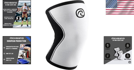 5mm Neoprene Knee Sleeves - Durable Support for Powerlifting & Cross-Training