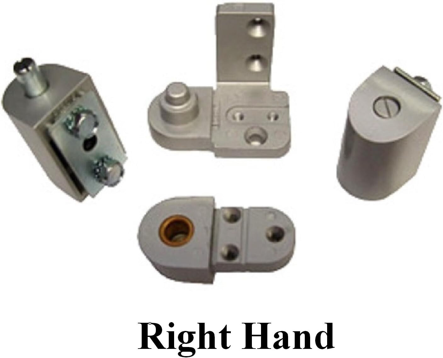Bronze Aluminum Door Pivot Hinge Set - Right Hand for Enhanced Durability