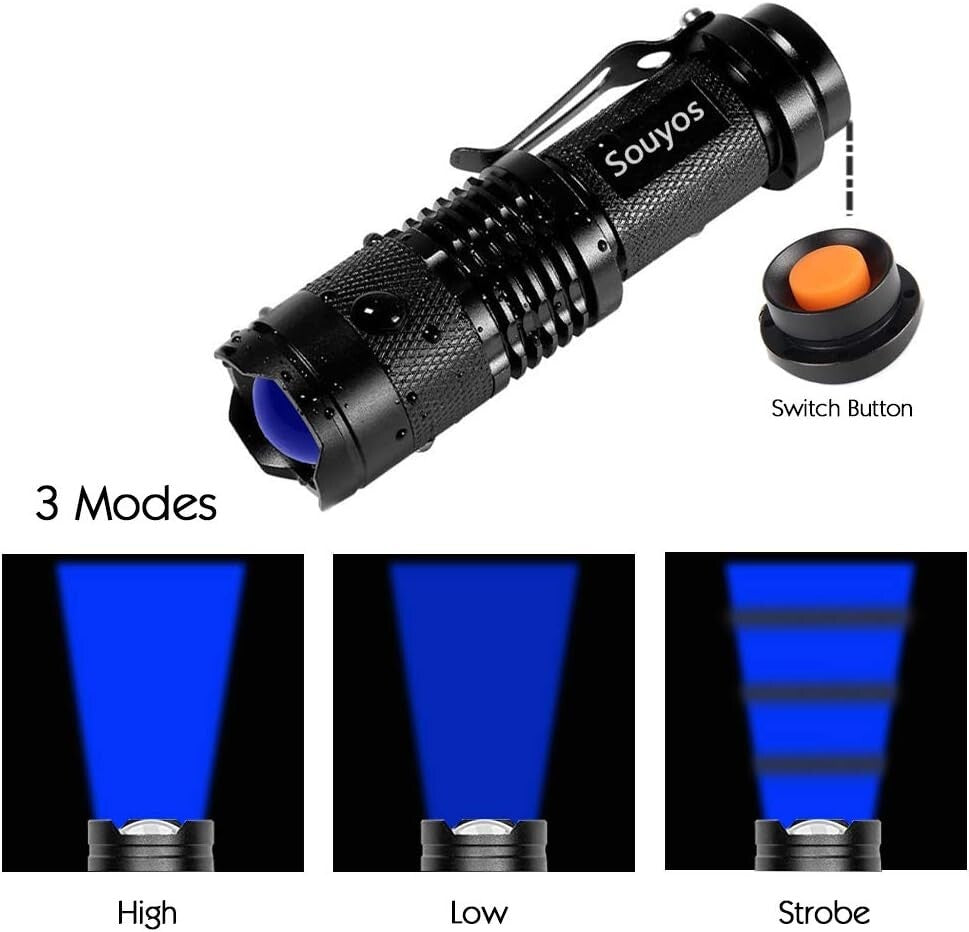 Portable Tactical LED Flashlight Set: Ideal for Night Fishing, Tracking & Safety