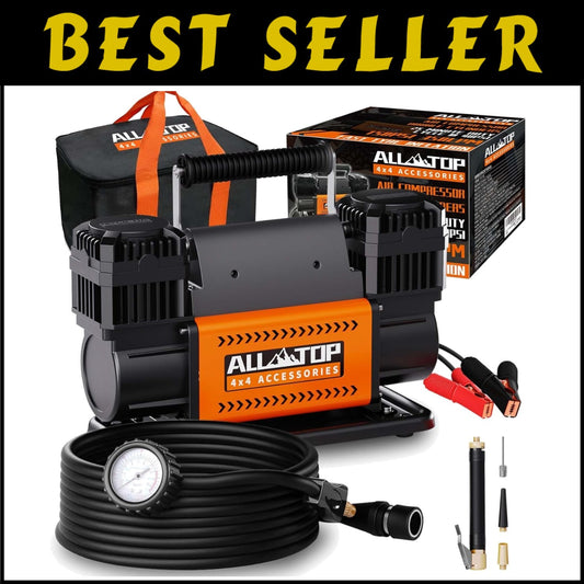 Fast & Reliable 150 PSI 12V Compressor Kit – Perfect for Vehicles & Sports Gear