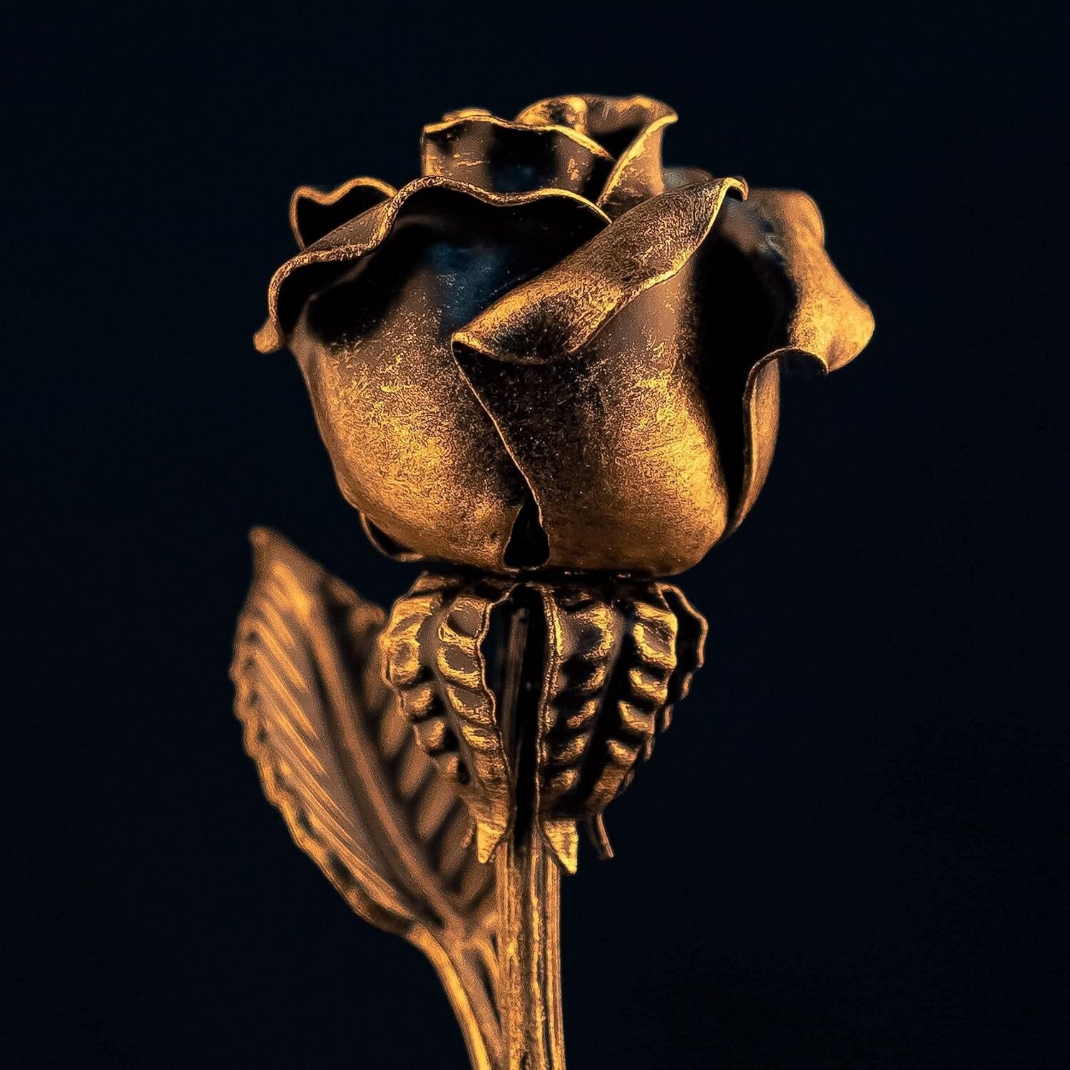 Elegant Handcrafted Bronze Rose - Perfect for Valentine’s Day and Weddings