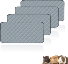 Load image into Gallery viewer, Multi-Layer Washable Guinea Pig Pads - Eco-Friendly 4-Pack Bedding Solution