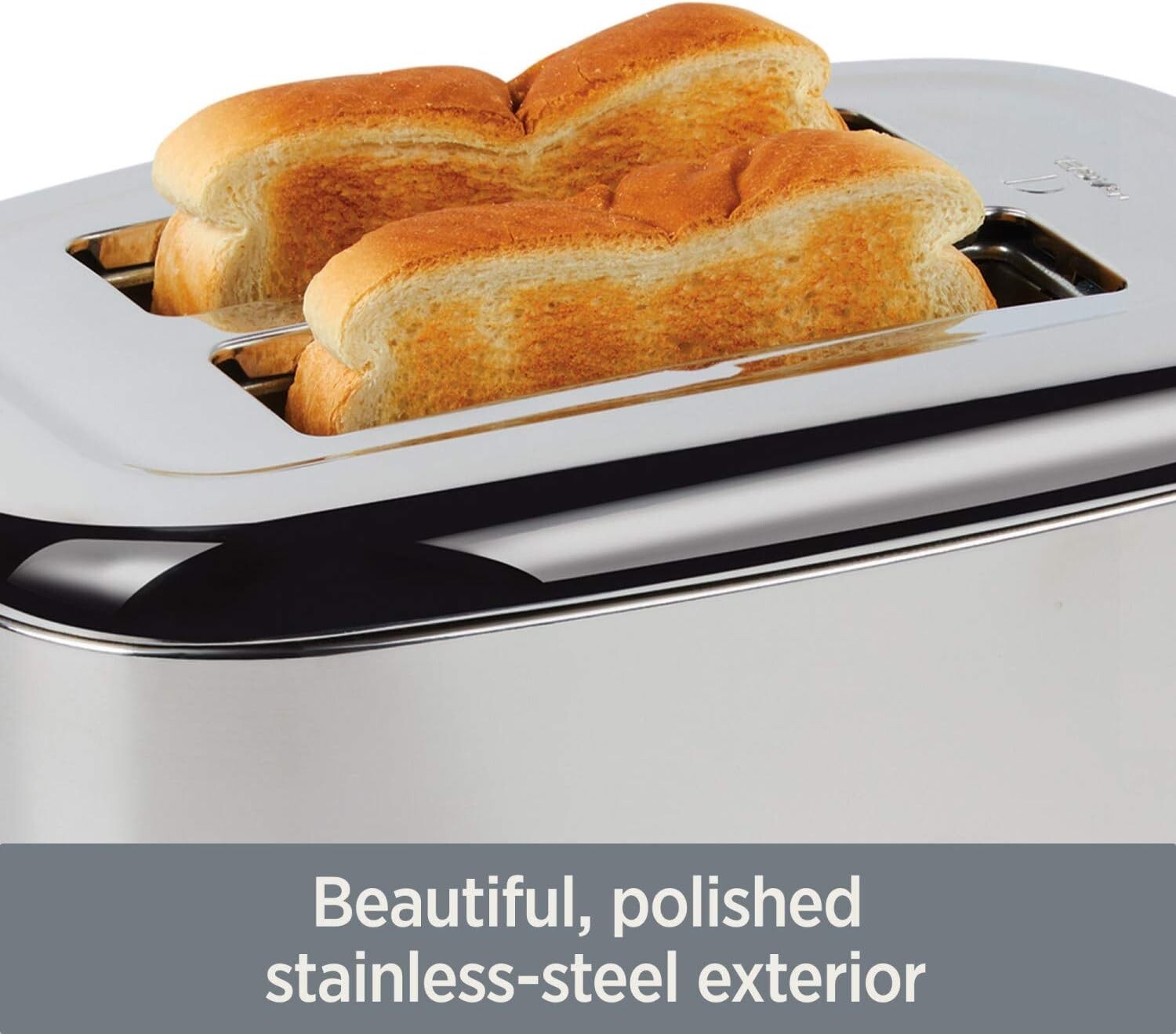 Elegant 2-Slice Stainless Steel Toaster with LED Display and 6 Browning Levels