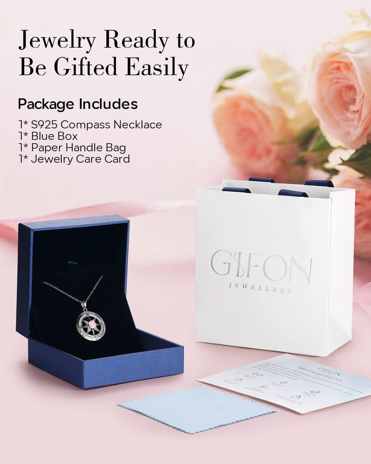 18K Gold Coated Compass Necklace - Timeless Gift for Women’s Special Occasions