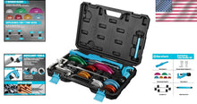 Load image into Gallery viewer, Versatile Ratcheting Pipe Bender Set with 7 Heads &amp; Ergonomic Design for Experts