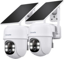 Load image into Gallery viewer, Solar/Battery Powered 2K Cameras with Color Night Vision &amp; AI Detection - 2-Pack