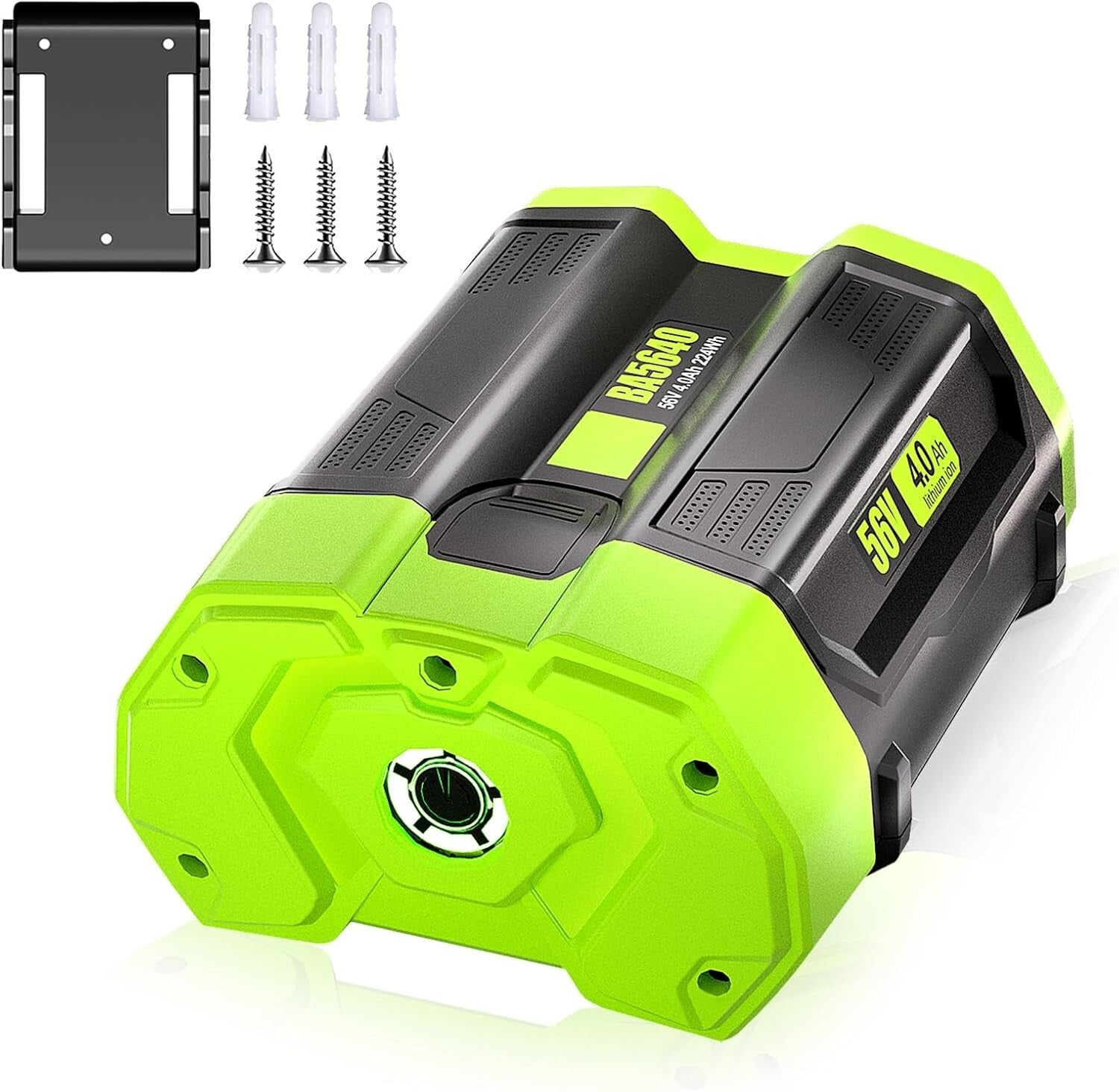 Durable 56V 4.0Ah EGO Replacement Battery with Power Indicator & Storage Holder