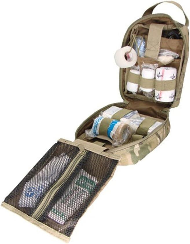 Durable Tri-Fold EMT Medical Pouch with Multiple Pockets for First Aid Gear