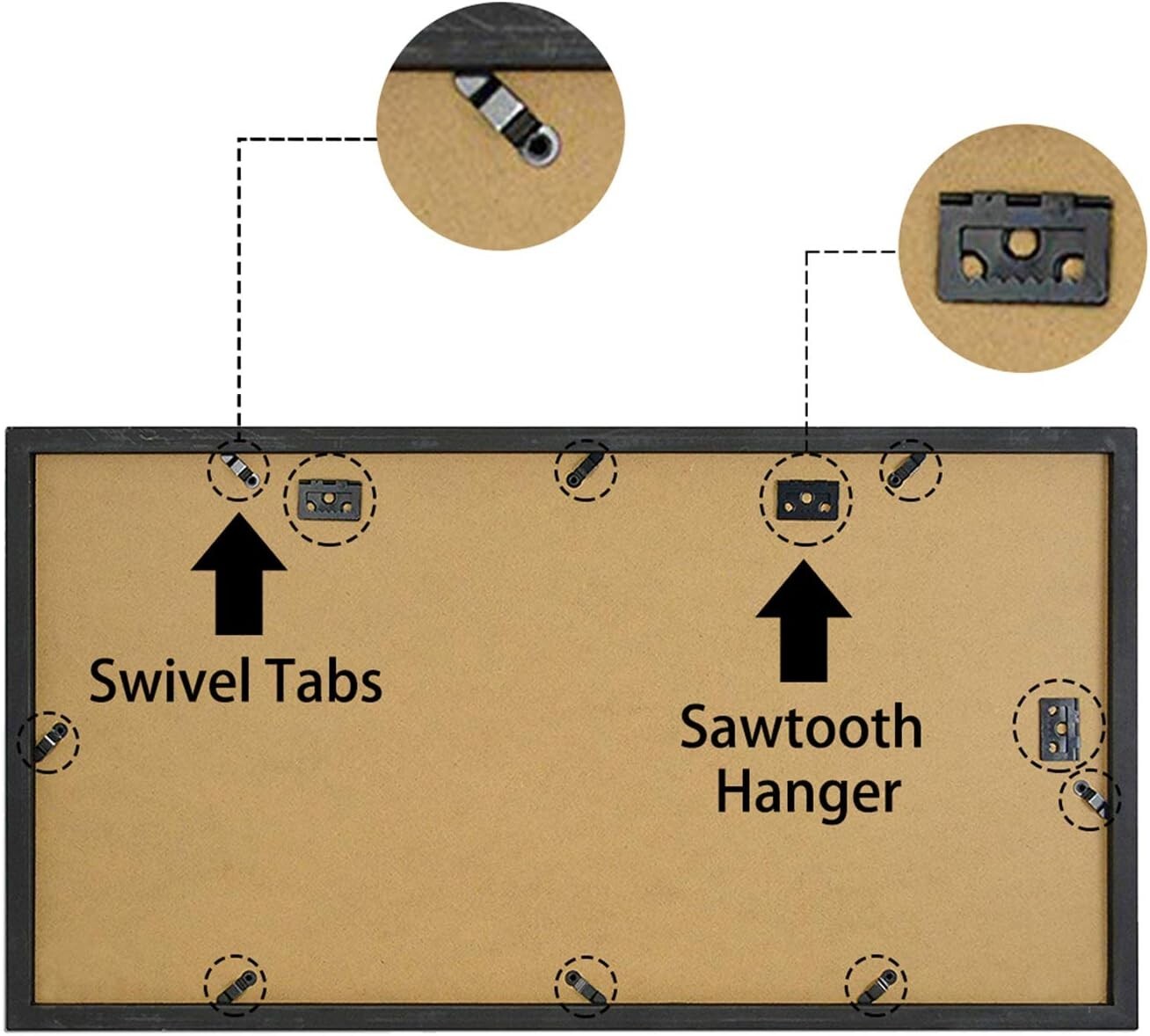 11x22 Premium Graduation Frame with Dual Openings - Photo & Keepsake Holder