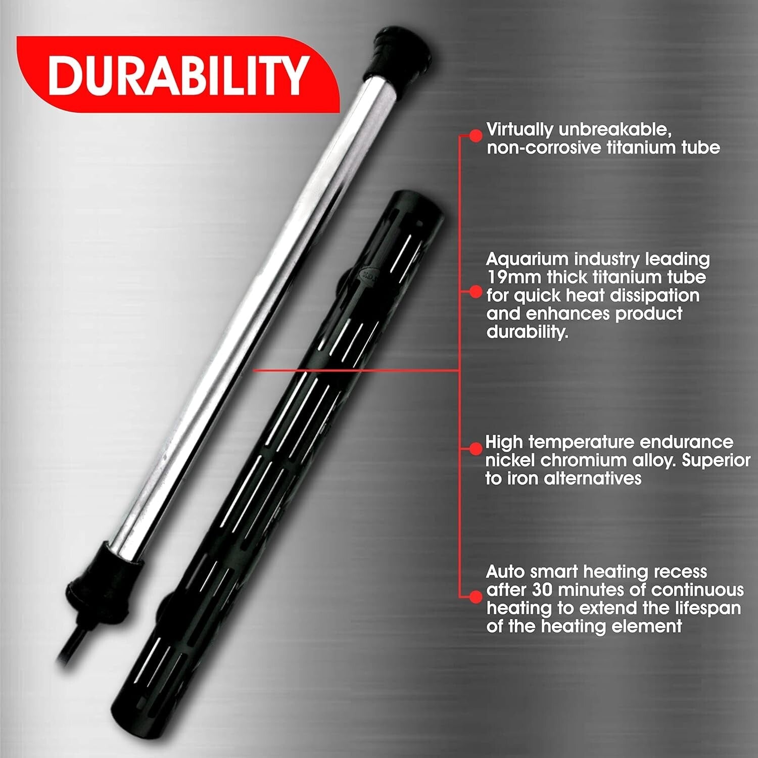 Corrosion-Resistant 600W Titanium Aquarium Heater with User-Friendly Control