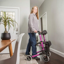 Load image into Gallery viewer, Lightweight Adjustable Rollator Walker with Backrest &amp; Storage - Optimal Comfort