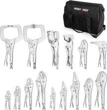Load image into Gallery viewer, Premium 15-Piece Plier Set with Locking Clamps &amp; Adjustable Pressure for Welding