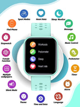 Load image into Gallery viewer, Durable Kids Smartwatch with Activity Tracking &amp; Vibration Alarm - Green Design