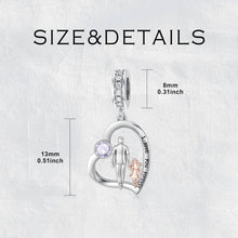 Load image into Gallery viewer, 925 Sterling Silver Hypoallergenic Charm – Elegant Gift for Moms and Daughters
