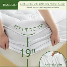 Load image into Gallery viewer, Extra Thick Quilted Twin Mattress Pad - Cooling &amp; Breathable with 360 Protection