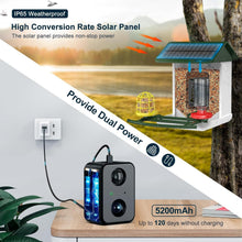 Load image into Gallery viewer, 1080P HD Bird Feeder Camera with Solar Power and Real-Time App Notifications