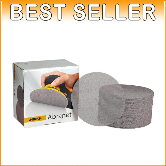 6-Inch Abranet Dust-Free Sanding Discs, Grit 1000 - 50 Pcs for Optimal Finishes