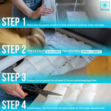 Load image into Gallery viewer, Reusable Non-Toxic Ice Packs - 25 Flexible Sheets for Coolers, Camping, &amp; Food