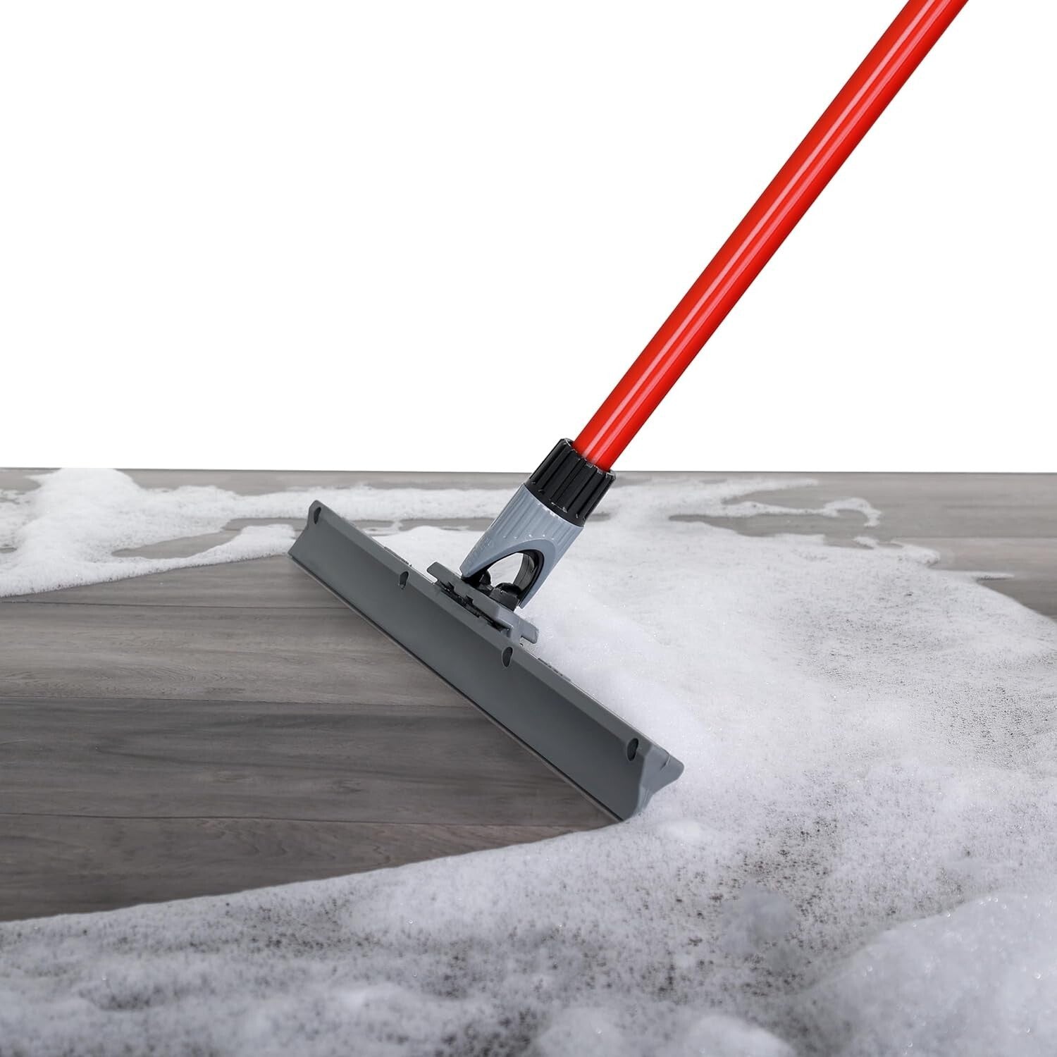 Effortless Floor Cleaning with Heavy Duty 17-Inch Silicone Squeegee Broom