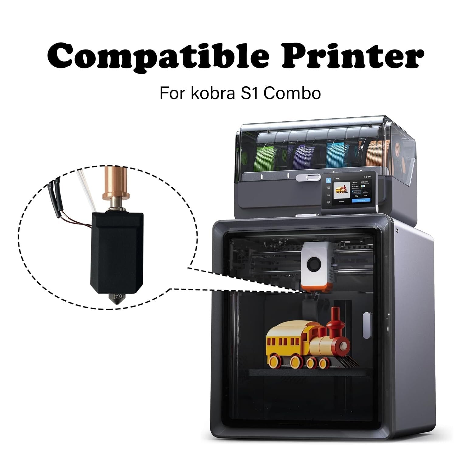 Easy-Install Ceramic Hotend Set for Anycubic Kobra S1 - 0.2MM, 0.4MM, 0.6MM