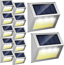 Load image into Gallery viewer, Warm Light Solar Garden Lights - 12-Pack Waterproof for Safe Outdoor Lighting