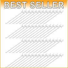 Load image into Gallery viewer, Space-Saving 10-Inch Adjustable Pegboard Hooks - 100 Piece Stainless Steel Set