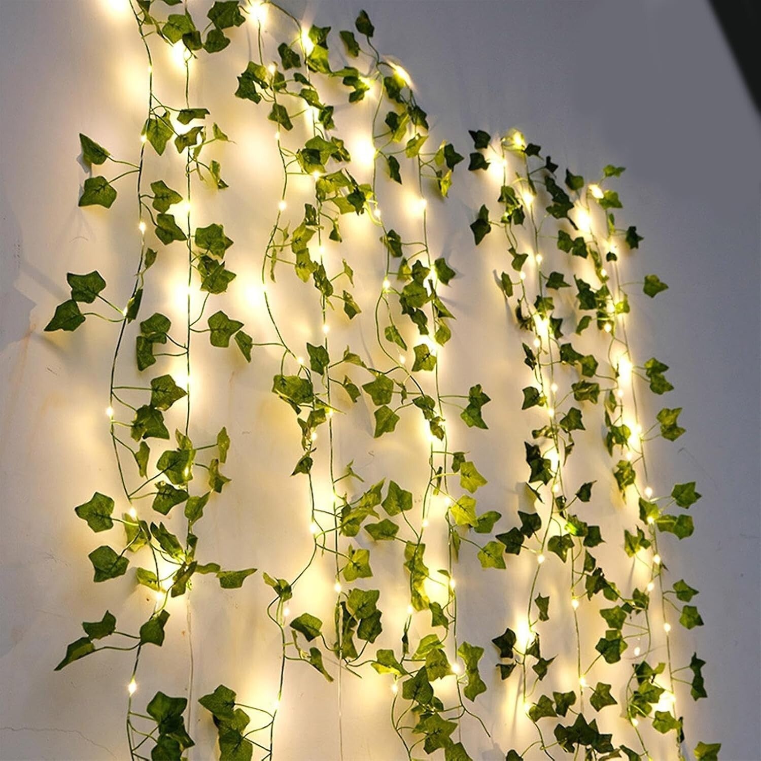 Enchanting Hanging Ivy Vines with LED Lights - 36 Pack for Indoor & Outdoor Use