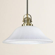 Load image into Gallery viewer, Etched Alabaster Replacement Glass Shade for Torchiere &amp; Pendant Lights - 15.5"