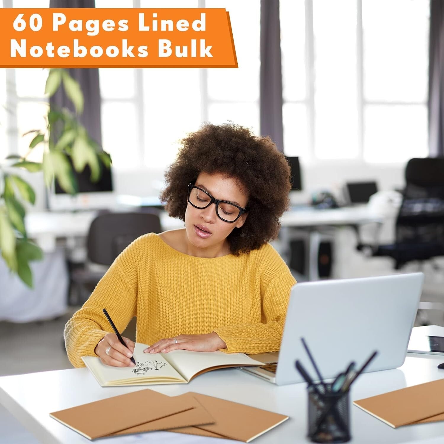 Quality A5 Softcover Notebooks - 100 Pcs for Writing, Sketching & Notes