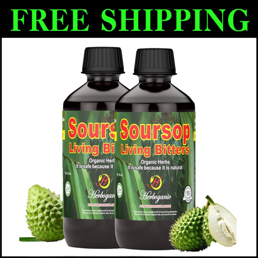 2-Pack Soursop Bitters for Digestive Health - Ideal for Wellness Enthusiasts