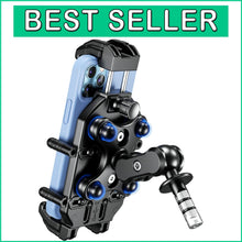 Load image into Gallery viewer, Vibration Dampener Anti-Theft Motorcycle Phone Mount for 5.4''-7.2'' Smartphones