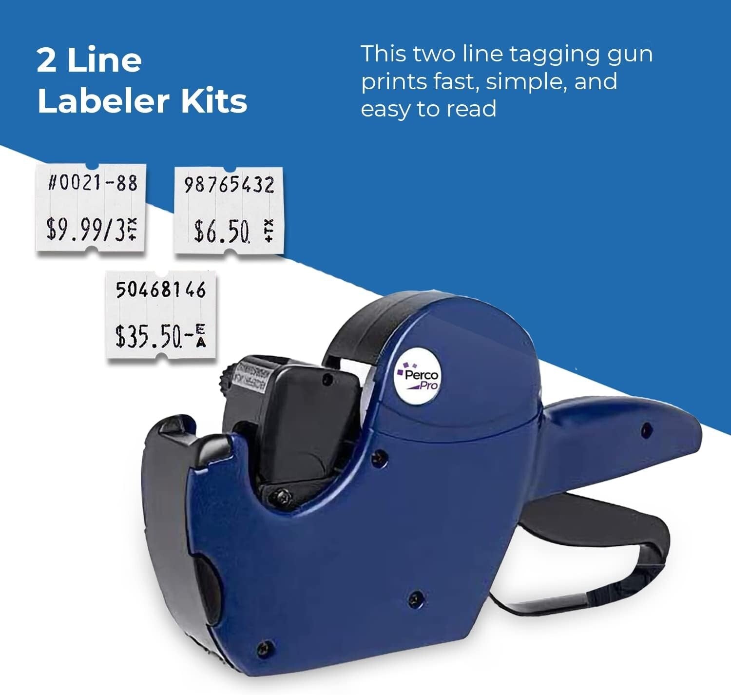 Durable 2 Line Price Labeling Kit - All-Inclusive with 10,500 Labels & Scraper